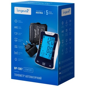 Автоматичний тонометр Longevita ВР-1307 зображення 12