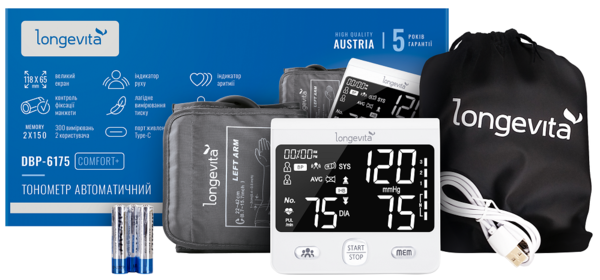 Автоматичний тонометр Longevita DBP-6175 1