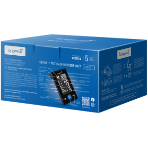 Автоматичний тонометр Longevita DBP-6177 зображення 4